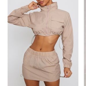 Khaki ruched SET